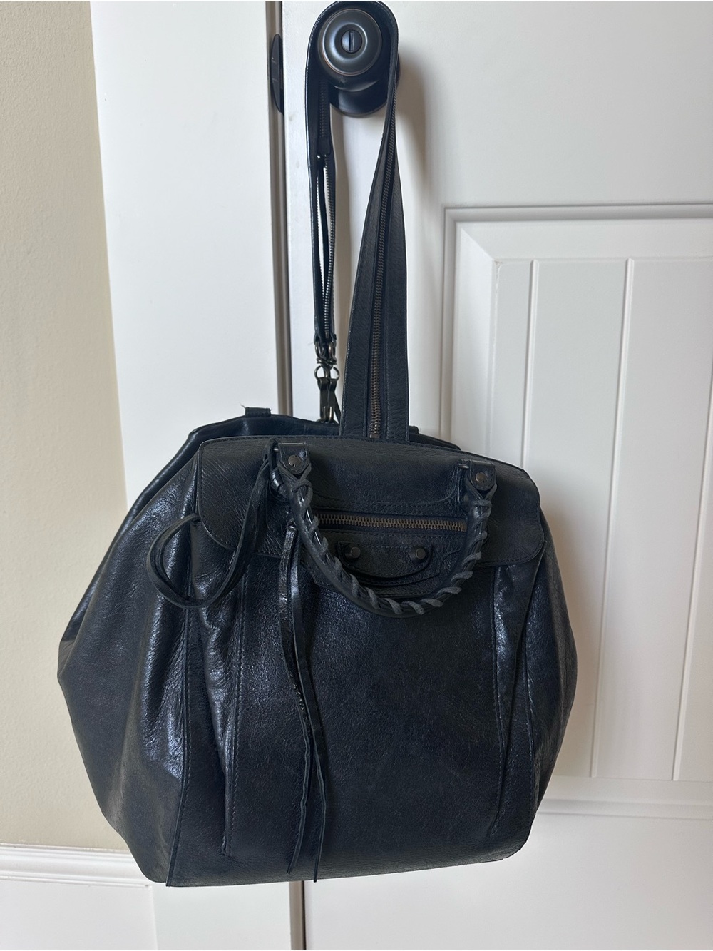 Balenciaga Agneau Traveler Backpack / Top Handle with Classic Hardware - Picture 2 of 12